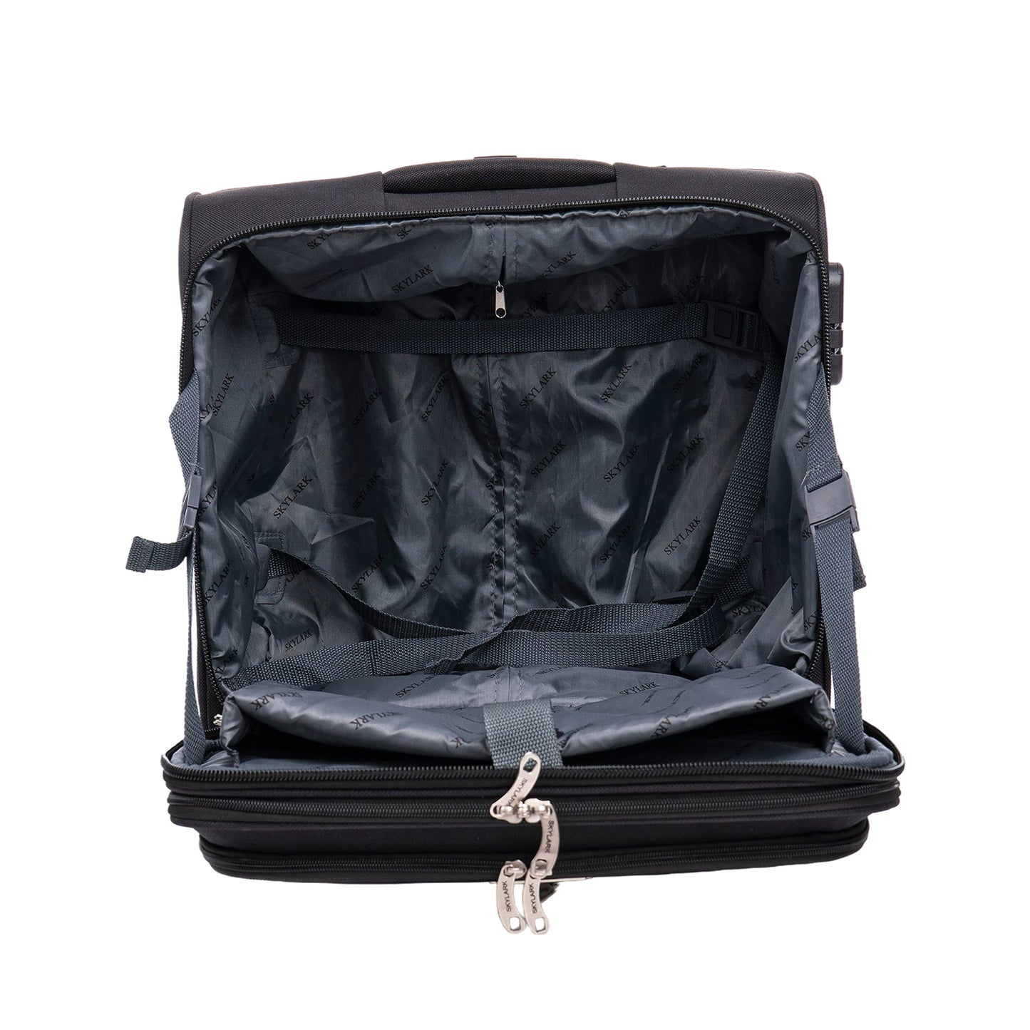 Skylark Lightweight Laptop Bag with Quick-Rolling Wheels and Easy-Access Front Pocket - fits Laptops up to 16 inch (40 cm), Black (BT200)