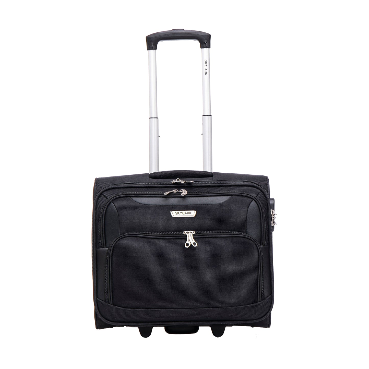 Skylark Lightweight Laptop Bag with Quick-Rolling Wheels and Easy-Access Front Pocket - fits Laptops up to 16 inch (40 cm), Black (BT200)