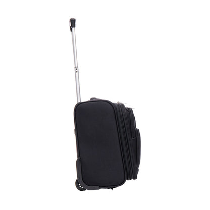 Skylark Lightweight Laptop Bag with Quick-Rolling Wheels and Easy-Access Front Pocket - fits Laptops up to 16 inch (40 cm), Black (BT200)