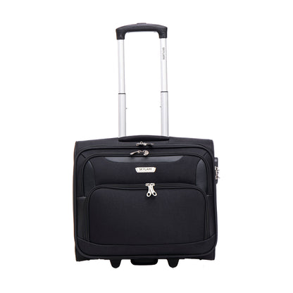 Skylark Lightweight Laptop Bag with Quick-Rolling Wheels and Easy-Access Front Pocket - fits Laptops up to 16 inch (40 cm), Black (BT200)