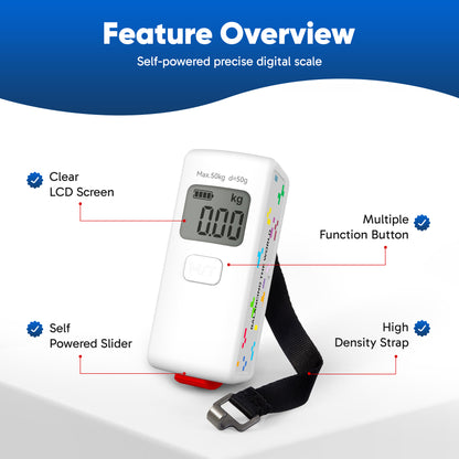 Skylark Battery-Free Digital Luggage Scale for Suitcase Weight Measurement