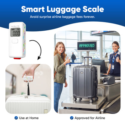 Skylark Battery-Free Digital Luggage Scale for Suitcase Weight Measurement